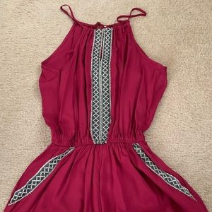 Burgundy Romper